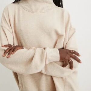 Aerie Soft Cream Turtleneck Sweater